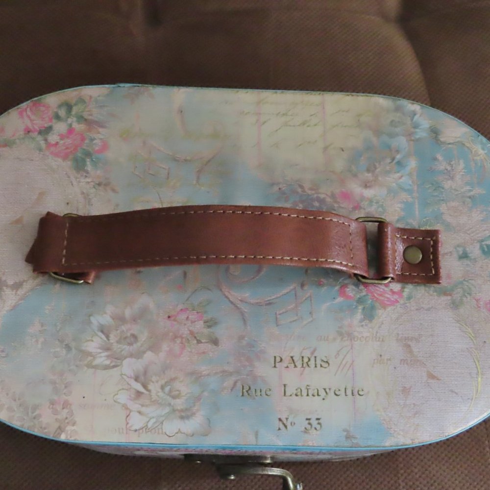 VINTAGE Punch Studio Paris Themed Decorative Jewelry/Sewing Storage Box